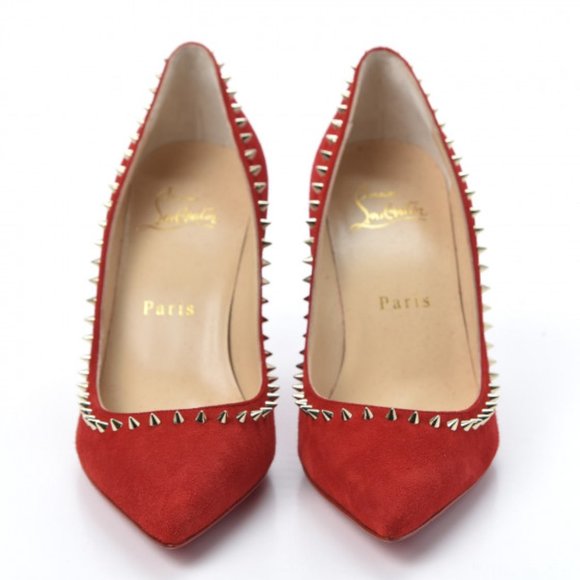 New CHRISTIAN LOUBOUTIN Anjalina Red Pump, 35 - Picture 5 of 7